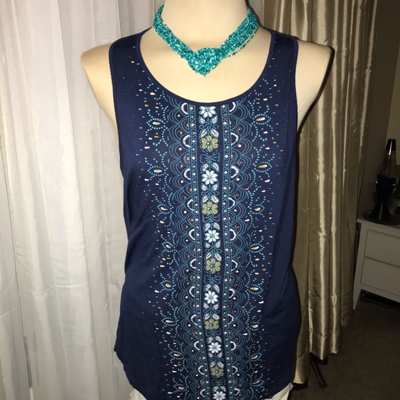 Mudd Tops - 4/$20 Mudd navy sleeveless tunic